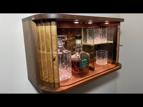 Tambour Whiskey Cabinet a Modern Take