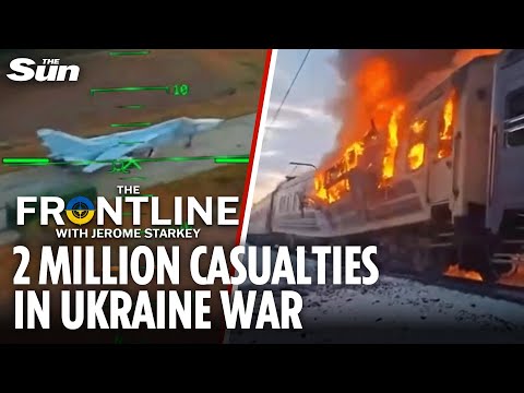 Russian airfield BLITZ footage released by SBU as Putin advances at slowest EVER pace