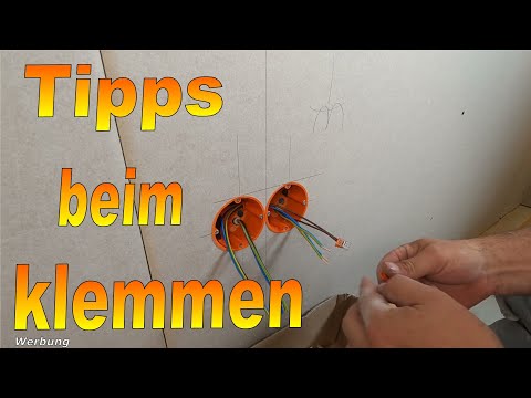 Elektroinstallation auf der Baustelle👍 Tipps beim Klemmen 👍😊