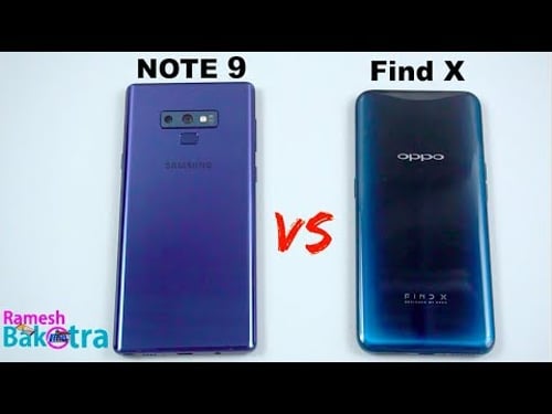 Samsung Galaxy Note 9 vs Oppo Find X SpeedTest and Camera Comparison