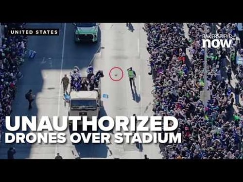 Criminal charges sought over drone spotted over the Seahawks championship parade