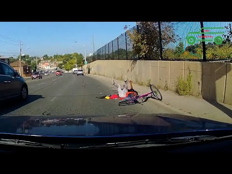 Accidents with bicycles and scooters on the road || Cars Accidents