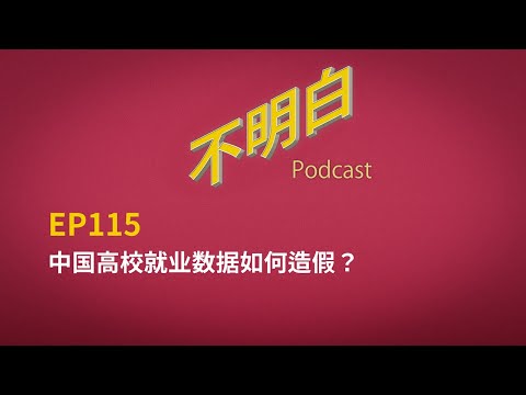 EP-115 中国高校就业数据如何造假? | 中国经济失业率 | 就业 | 考公 | 润 | 高校 | 造假
