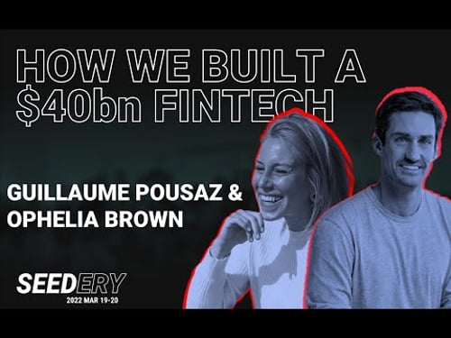 How We Built a $40bn Fintech w/ Guillaume Pousaz (Checkout.com) Ophelia Brown (Blossom Capital).