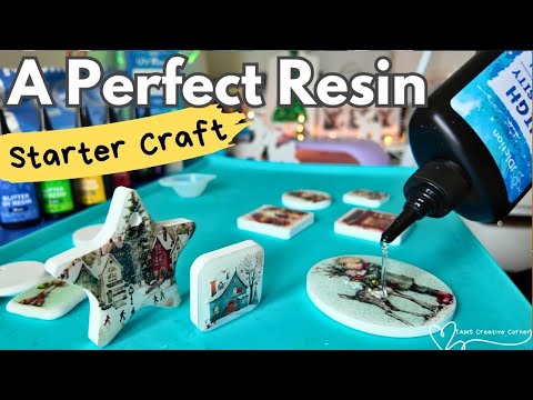 A FAIL-PROOF Resin CRAFT! 🤩 Resincrete + UV Resin for Absolute Beginners! (A Tutorial)