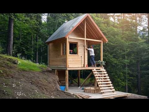 Built a House in the Middle of the Forest from Scratch