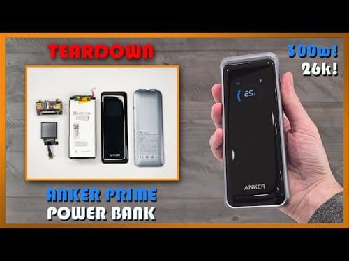Anker Prime 300W 26K Smart Power Bank Review & Teardown. Look Inside!