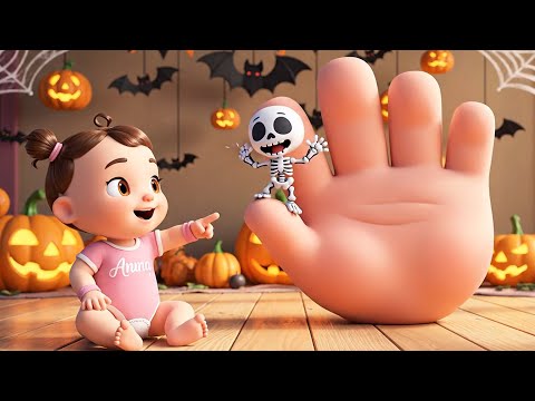 Finger Family Halloween Song | Monsters on the Fingers | Baby Anna Kids Songs