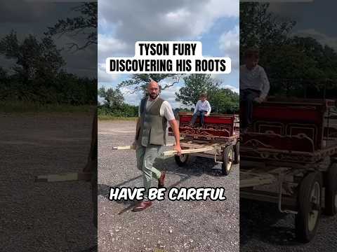 TYSON FURY BACK TO HIS TRAVELLER ROOTS PUSHING CARRIAGE