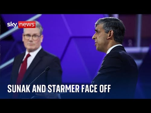 Rishi Sunak and Keir Starmer go head to head in final electoral debate