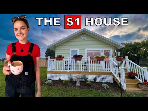 My $1 House: Kitchen Glow-up & Curb Appeal