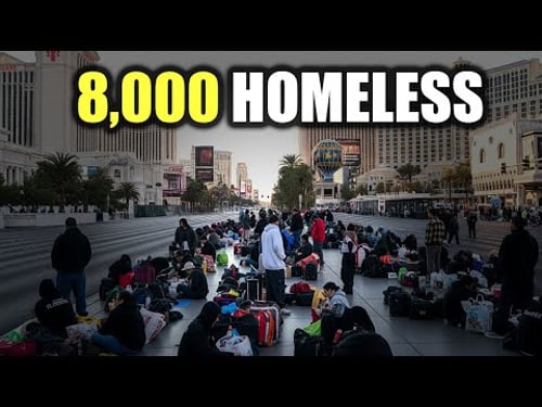 Vegas Is HIDING This — 8,000 Homeless While Hotels Sit EMPTY