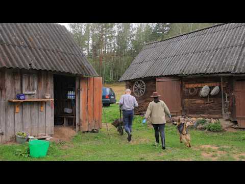 The life and daily activities of a family in a remote village on the edge of a forest