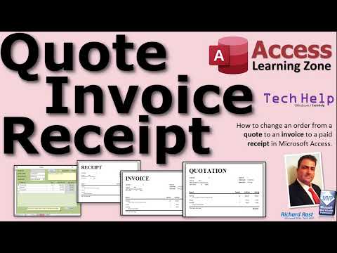Quotation, Invoice, Receipt - How to Change Orders Between Them in Microsoft Access Order Entry