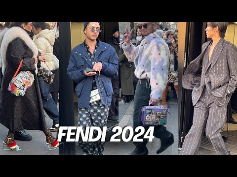 FENDI MENSWEAR FALL-WINTER 2024 | ITALIAN STREET STYLE IN MILAN FASHION WEEK