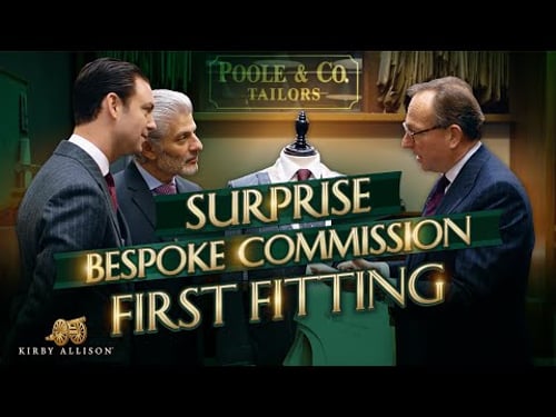 SURPRISE Bespoke Suit! | First Fitting | Davidoff of London & Henry Poole!