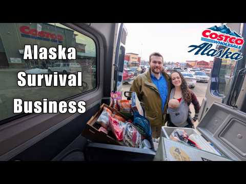 Costco Business Center Shop & Haul | -15° Winter and Icy Alaskan Roads