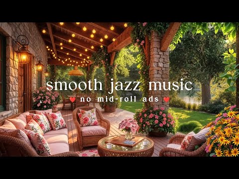 (NO MID-ROLL ADS) Smooth Jazz Music ☕ Cozy Coffee Shop Ambience with Chill Jazz Music to Study, Work