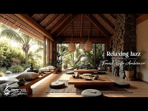 Relaxing Tea Pavilion With Instrumental Jazz Music | Gentle Jazz Background Music for Work & Relax