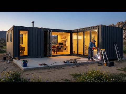 Man Builds a Shipping Container House — It Cost $240,837 | Full Build by @TheModernHomeProject