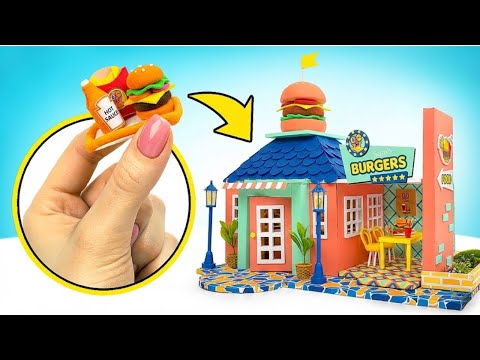 Transforme papelão em uma mini-hamburgueria incrível que realmente funciona 🍔✨📦