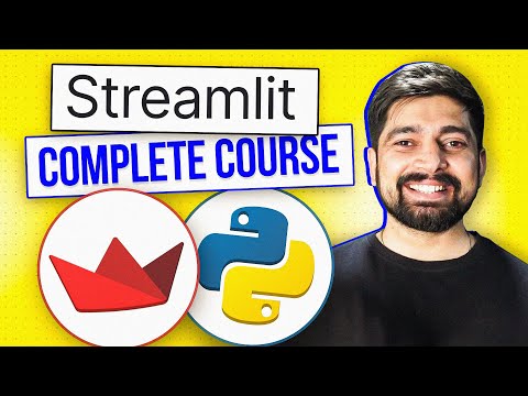 Complete Streamlit course for python developers