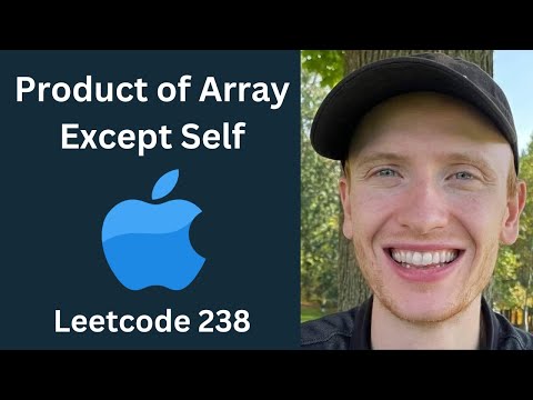 Product of Array Except Self - Leetcode 238 - Arrays & Strings (Python)