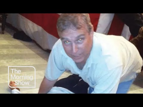 Epstein Files: New photo released of Prince Andrew crouching over woman