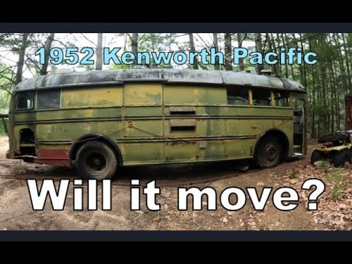 Junk 1952 Kenworth Pacific Bus, Will it Drive?