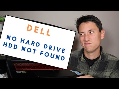 How To Fix Dell No Hard Drive - Hard Drive Not Found - HDD Not Installed Error
