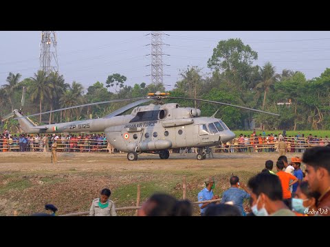 Narendra Modi Helicopter Landing in Sonarpur West Bengal India