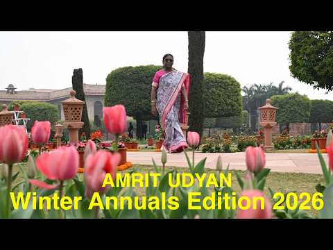 President Droupadi Murmu graced the opening of the Amrit Udyan Winter Annuals Edition 2026