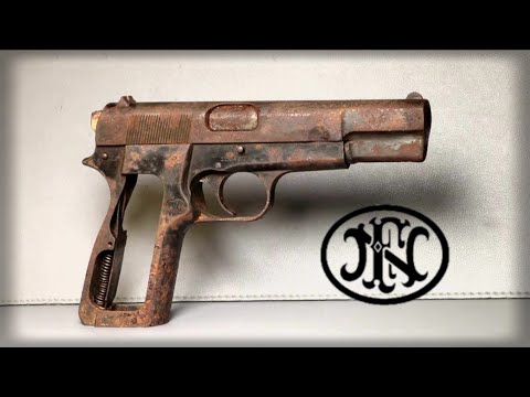 Restoring a WW2 German FN Hi Power (with test firing). #restoration