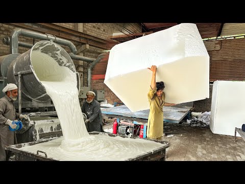 "From Liquid to Giant Block – The Art of Polyurethane PU Foam Manufacturing"