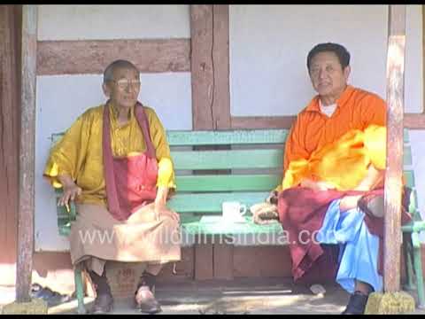 Spiritual scene at Rumtek Dharma Chakra Centre Sikkim