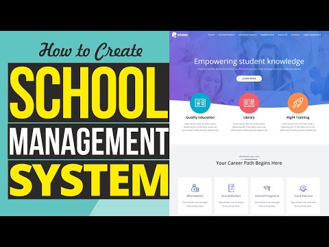 How to Make School Management System Website in WordPress Attendance, Results, Timetable, SMS etc