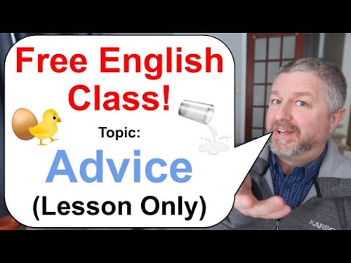 Free English Class! π₯π₯π€ Topic: Advice! (English Sayings, Proverbs, and Idioms)
