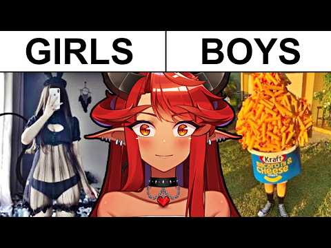 Reacting to BOYS VS GIRLS MEMES