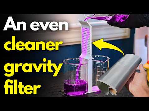 An even better rain water filter with 3D printed parts and a fine mesh to make this filter 99% effic