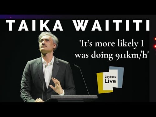 Taika Waititi reads a hilarious letter about a speeding ticket