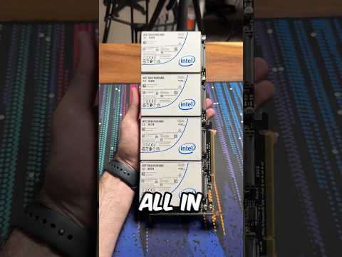 4 U.2 Drives on a PCIe Card