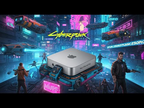 Cyberpunk 2077 - Performance Test (Native macOS) Mac Mini m4 Pro