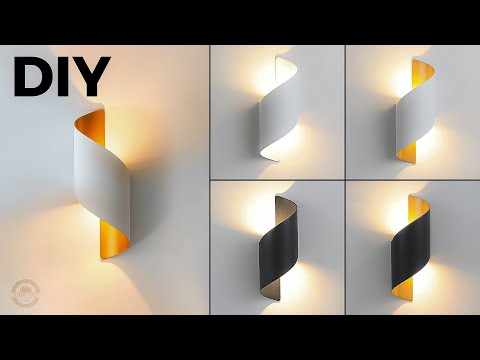 Home Decor Idea - DIY Sconces (wall light's) From PVC Pipe