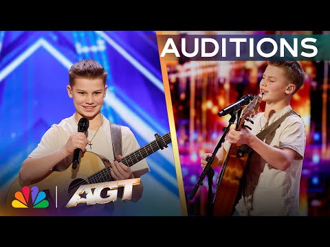 13-Year-Old Chase Varnes Wins Over The Judges With "Life Goes On" by Ed Sheeran | AGT 2025