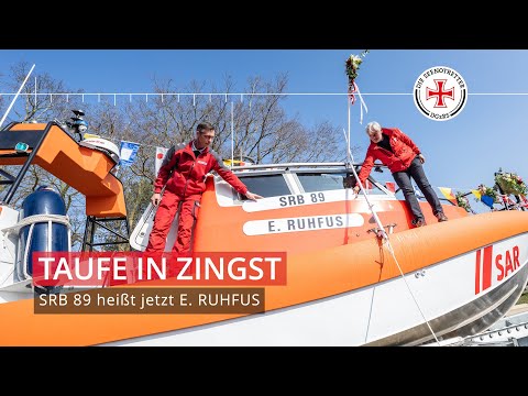 Taufe in Zingst – SRB 89 heißt jetzt E. RUHFUS