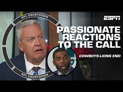 📢 IT'S BS! BOTCHED CALL! 100% HE MISSED IT! 🗣️ NFL Countdown REACTS to the Lions-Cowboys ending 👀
