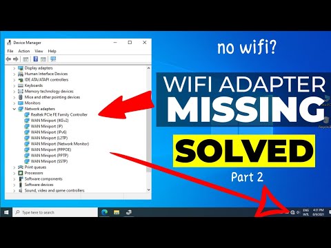 Wi-Fi Adapter Missing Problem Windows 10,11 ||💥 Fix WiFi || Part-2