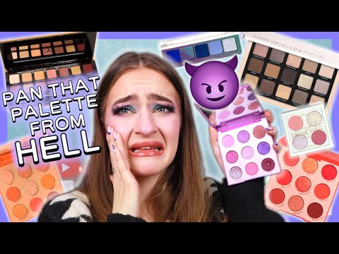 The Pan That Palette From HELL?! (the worst eyeshadow palettes I could ever pick...)