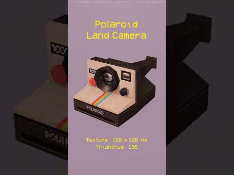 Polaroid Land Camera #blender #ps1