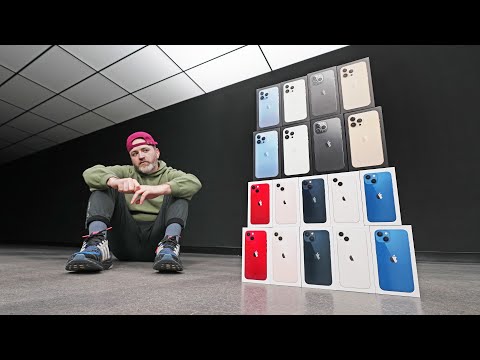Unboxing EVERY iPhone 13, iPhone 13 Pro, iPhone 13 Pro Max and iPhone 13 Mini in All Colors